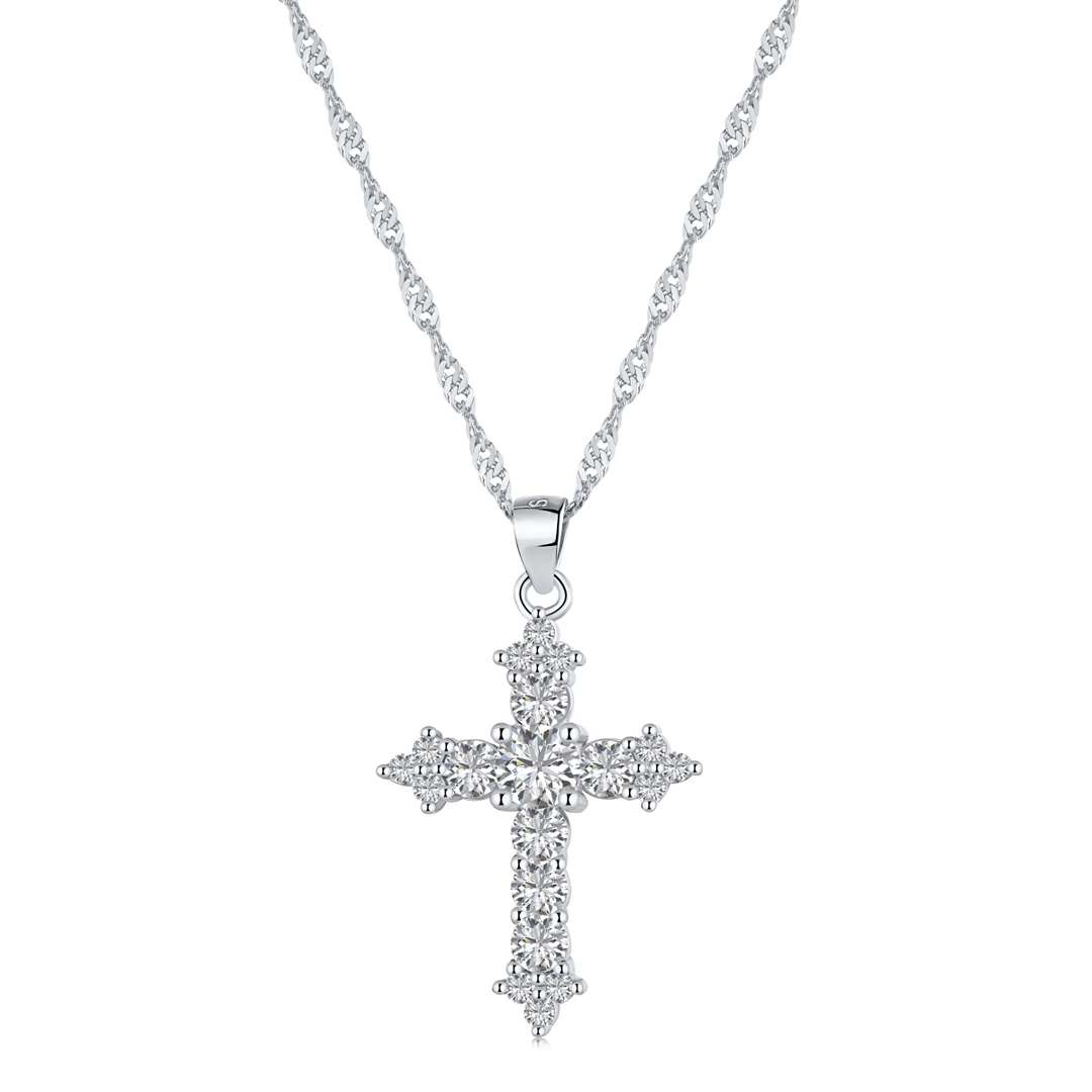 [Hevara Jewelry]Delicate Cross Shape Necklace