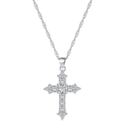 [Hevara Jewelry]Delicate Cross Shape Necklace