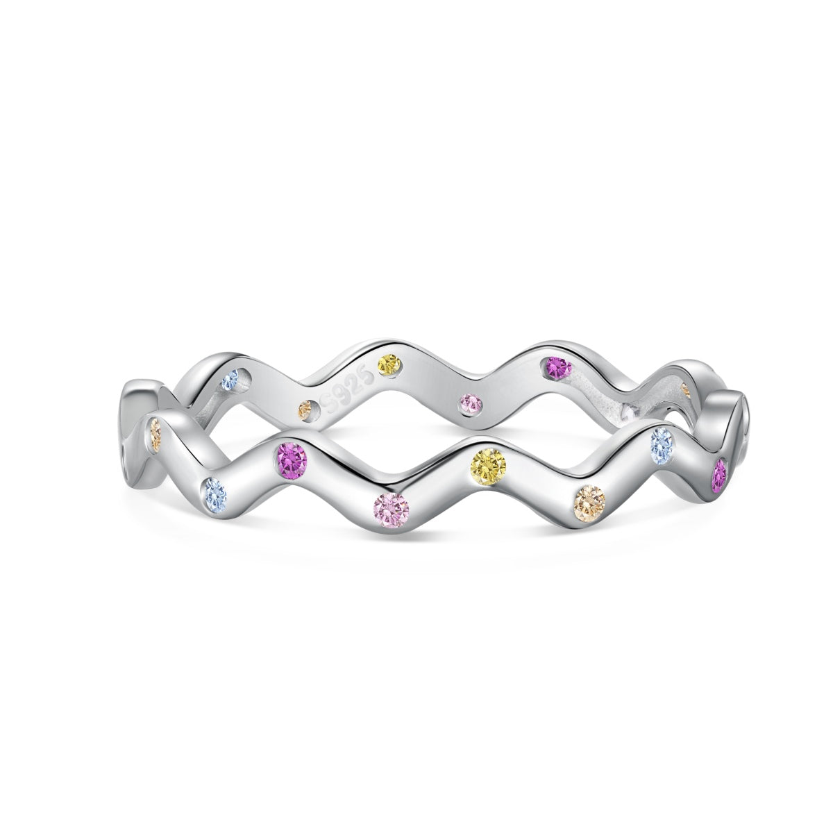 [Hevara Jewelry]Ornate Vibrant Round Cut Daily Ring