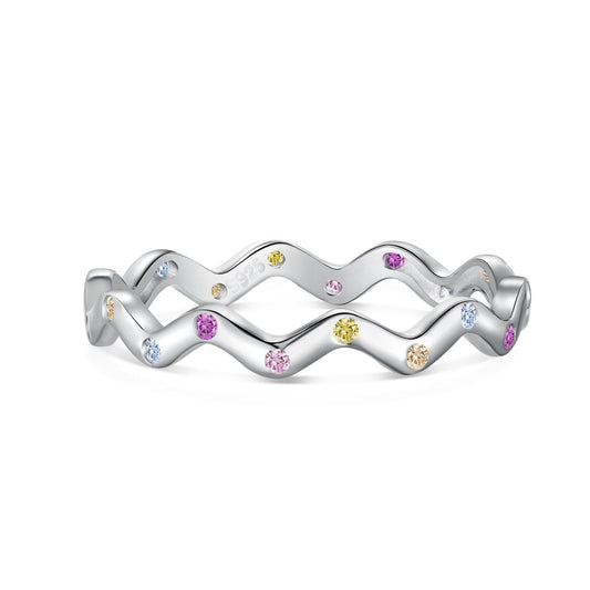 [Hevara Jewelry]Ornate Vibrant Round Cut Daily Ring