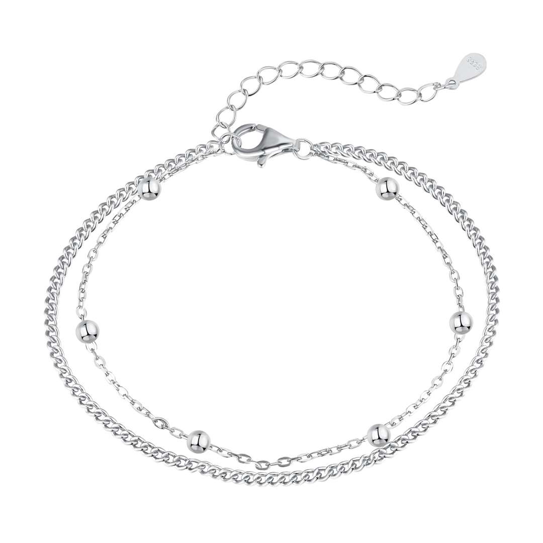 [Hevara Jewelry]Delicate Bead Double Layer Bracelet