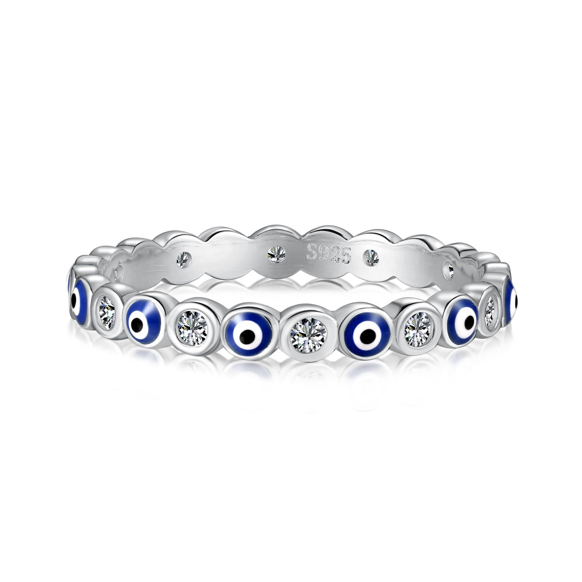 [Hevara Jewelry]Sparkling Vibrant Round Shape Daily Ring