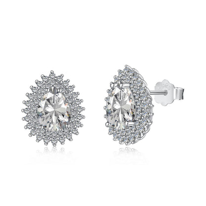 [Hevara Jewelry]Delicate Gorgeous Pear Cut Daily Earrings