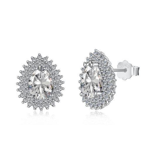 [Hevara Jewelry]Delicate Gorgeous Pear Cut Daily Earrings