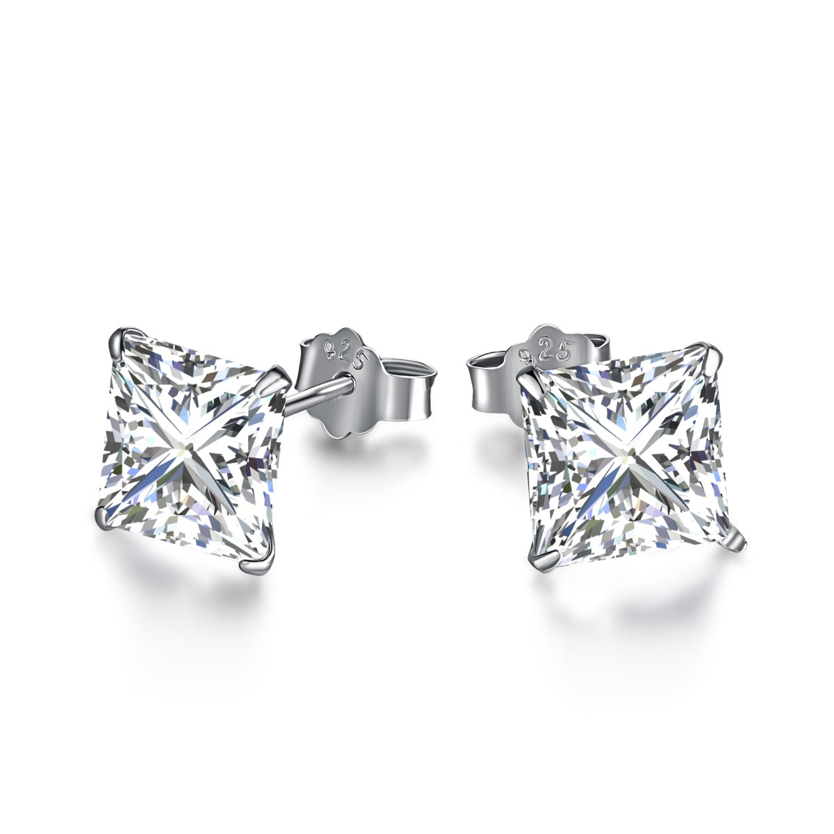 [Hevara Jewelry]Ornate Square Shape Earrings