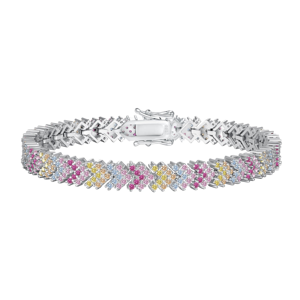 [Hevara Jewelry]Ornate Sparkling Round Cut Party Bracelet