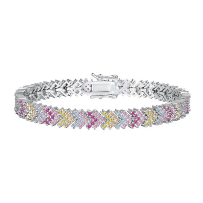 [Hevara Jewelry]Ornate Sparkling Round Cut Party Bracelet
