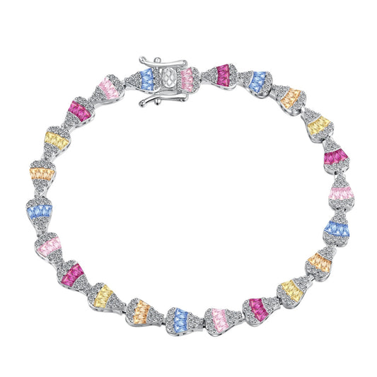 [Hevara Jewelry]Radiant Water Drop Shape Daily Bracelet