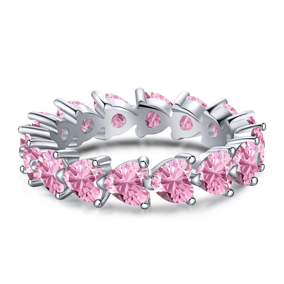 [Hevara Jewelry]0.25 Carat Radiant Romance Heart Cut Lover Ring