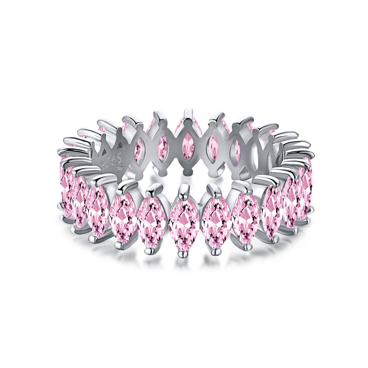 [Hevara Jewelry]Gorgeous Marquise Cut Tennis Ring