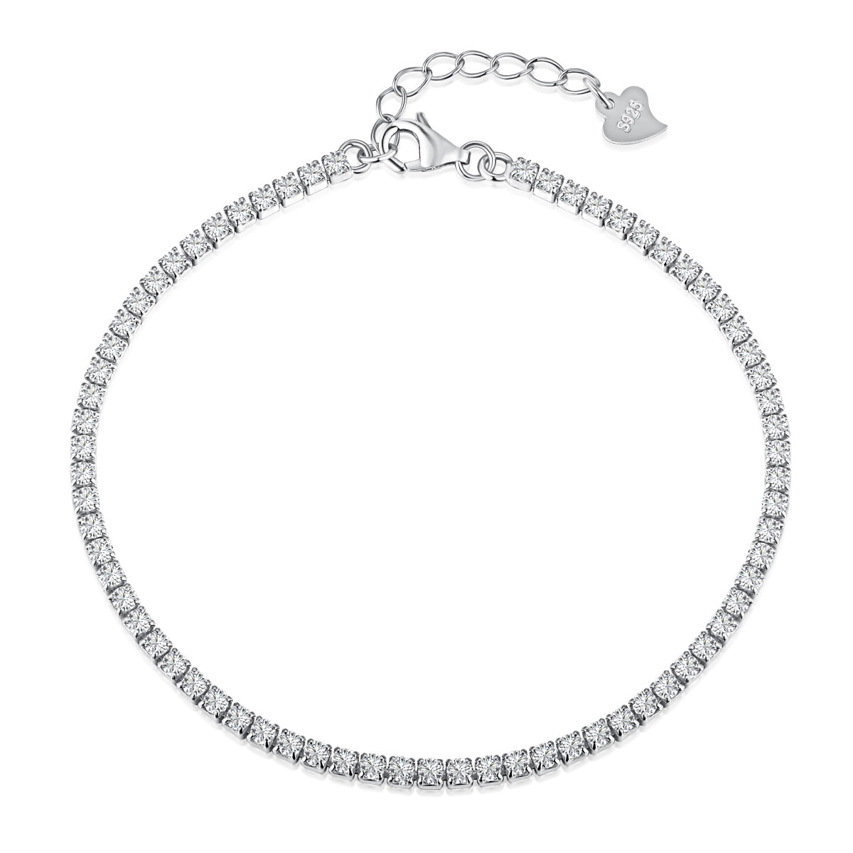 [Hevara Jewelry]Radiant Shinning Princess Cut Tennis Bracelet