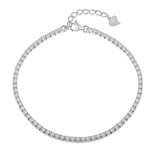 [Hevara Jewelry]Radiant Shinning Princess Cut Tennis Bracelet