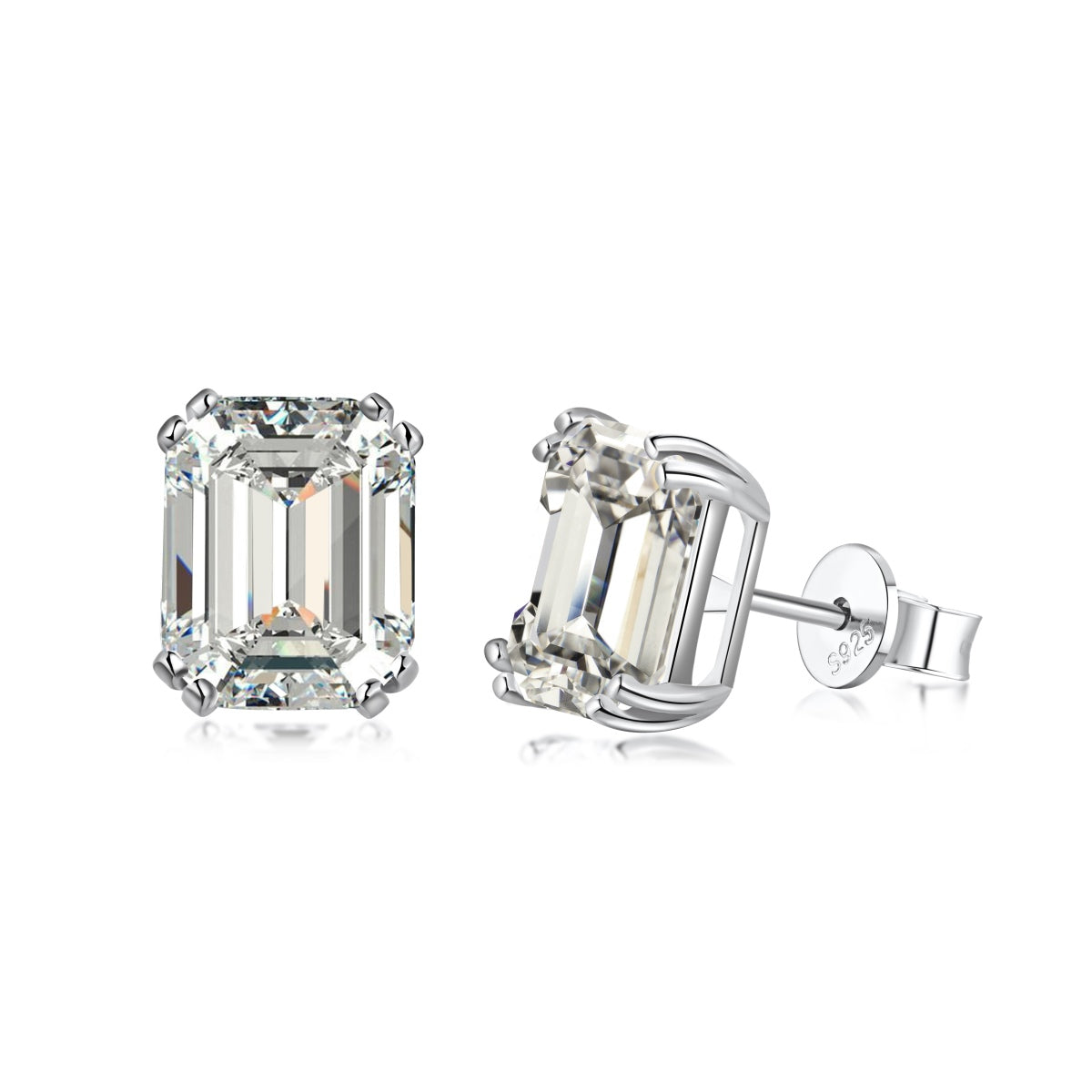 [Hevara Jewelry]Dazzling Square Shape Earrings