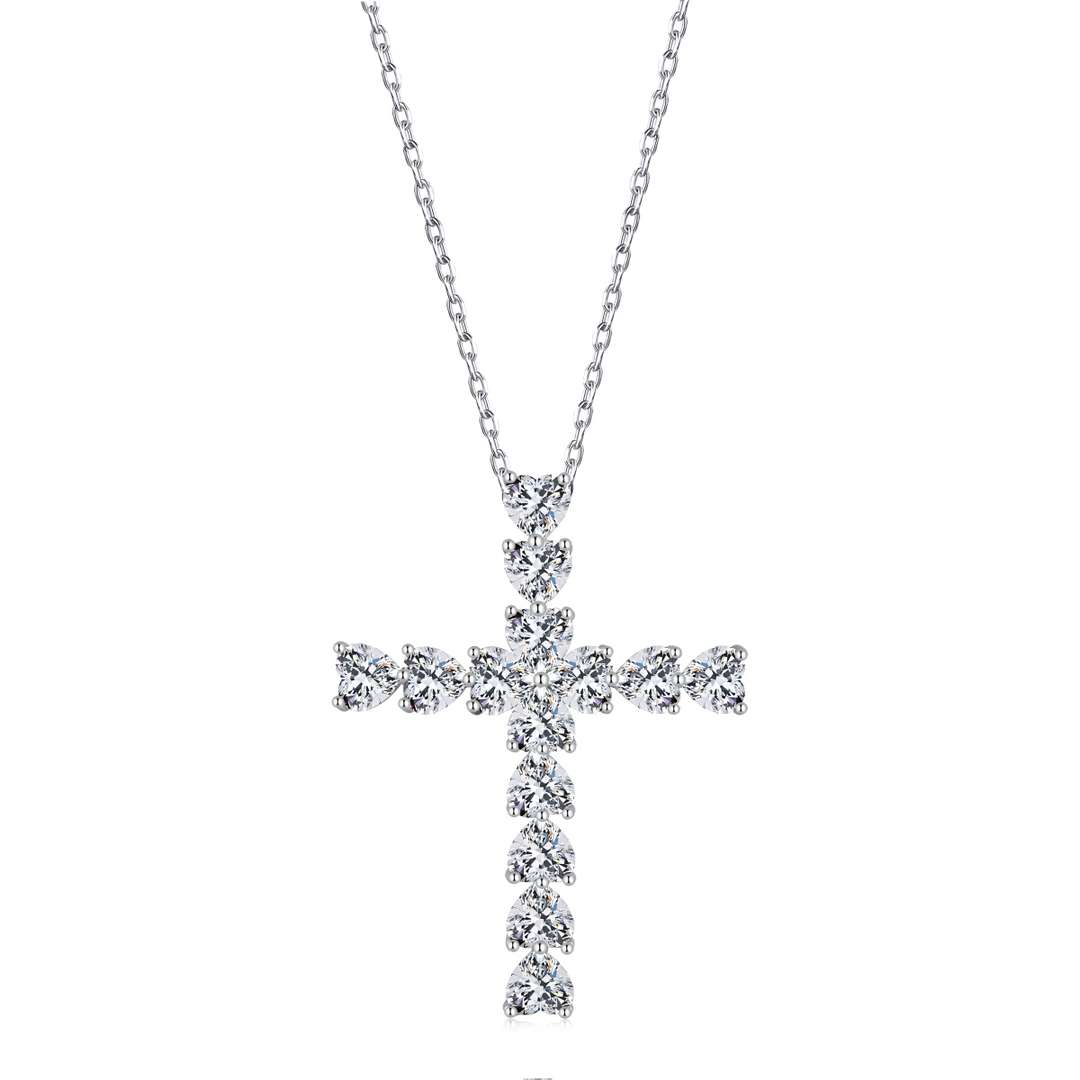 [Hevara Jewelry]Radiant Cross Shape Necklace
