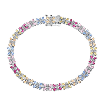 [Hevara Jewelry]Radiant Colorful Emerald Cut Party Bracelet