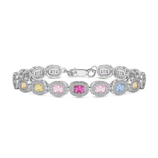 [Hevara Jewelry]Exquisite Ornate Emerald Cut Daily Bracelet