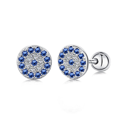 [Hevara Jewelry]Devil's Eye Ear Bone Nail Earrings