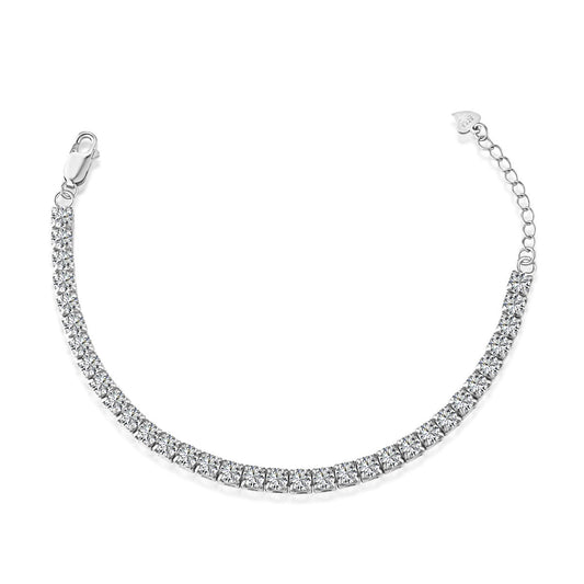 [Hevara Jewelry]Sparkling Radiant Princess Cut Tennis Bracelet
