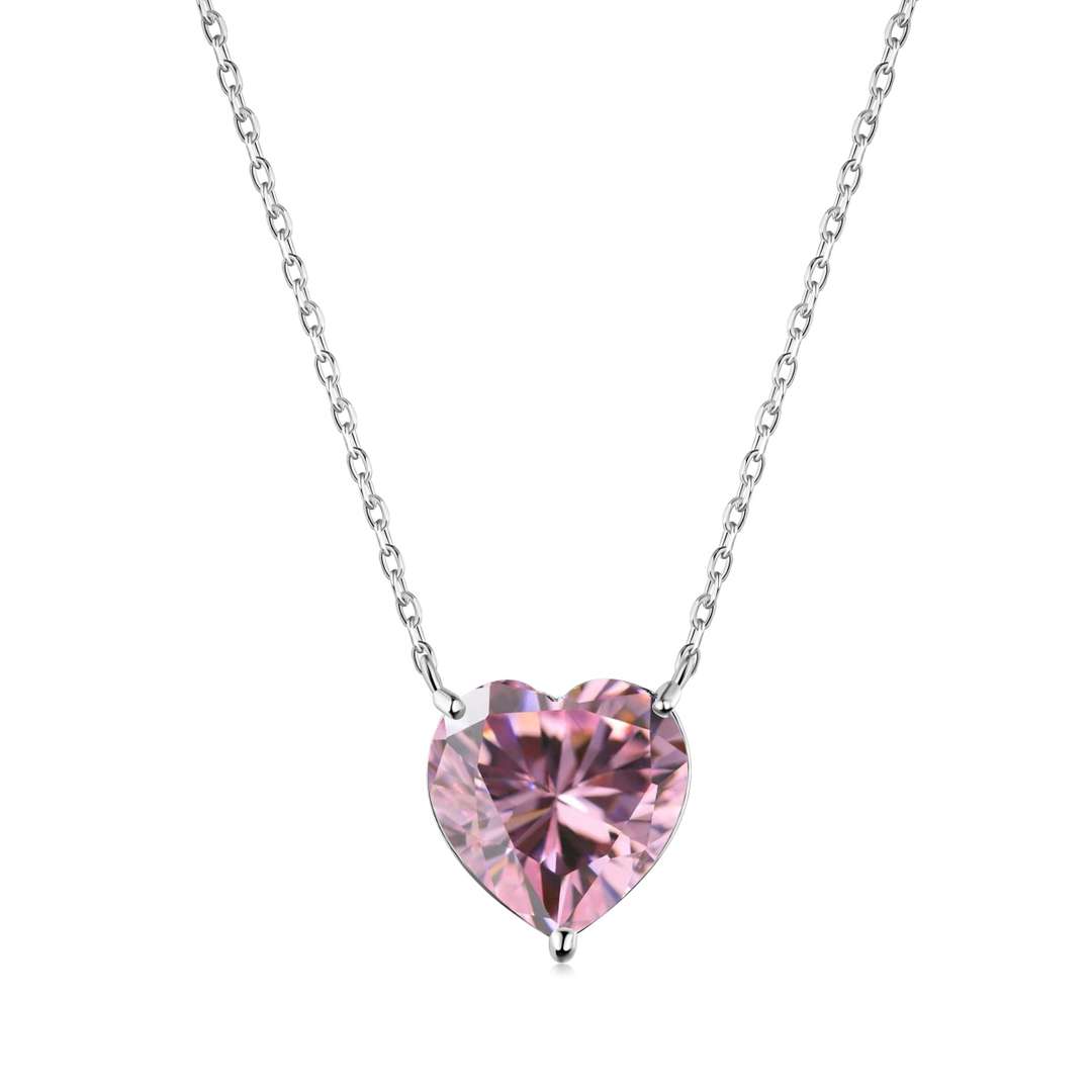 [Hevara Jewelry]6.0 carat Radiant Heart Shape Necklace