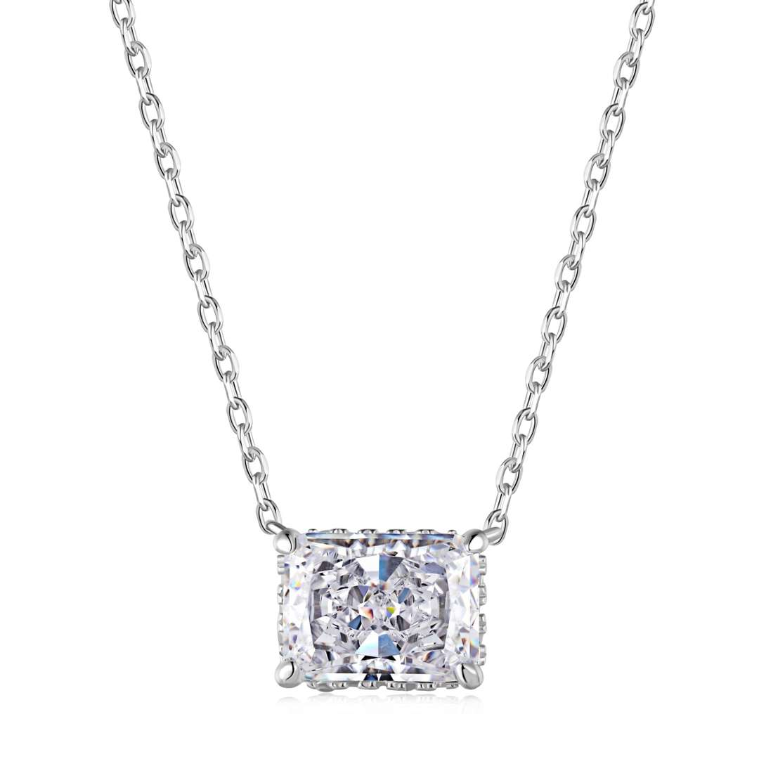 [Hevara Jewelry]Luxurious Square Shape Colorful Necalack
