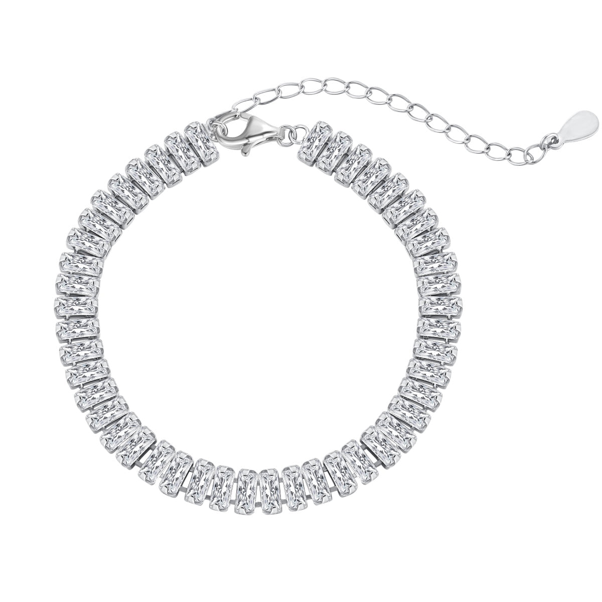 [Hevara Jewelry]Exquisite Emerald Cut Daily Bracelet