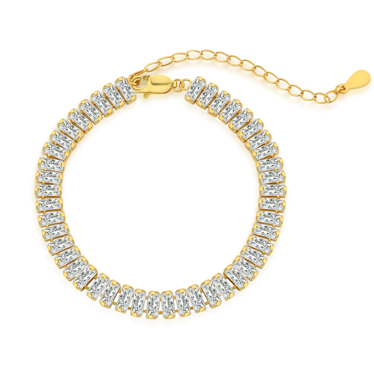 [Hevara Jewelry]Exquisite Emerald Cut Daily Bracelet