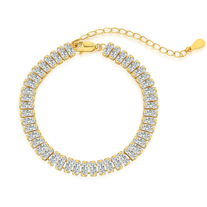 [Hevara Jewelry]Exquisite Emerald Cut Daily Bracelet