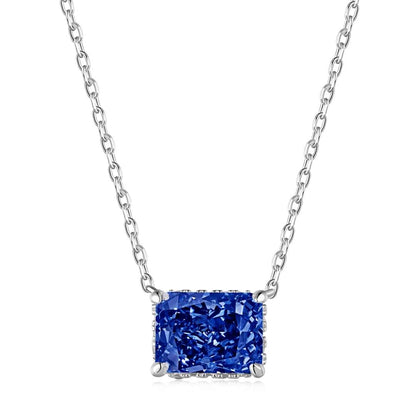 [Hevara Jewelry]Luxurious Square Shape Colorful Necalack