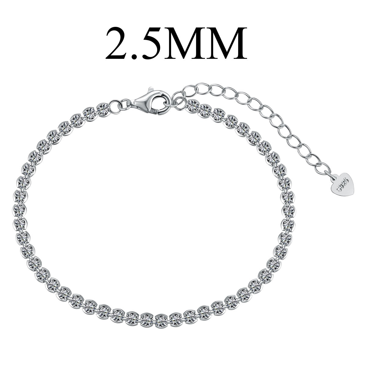 [Hevara Jewelry]Dazzling Sparkling Round Cut Daily Bracelet