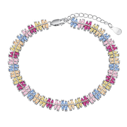 [Hevara Jewelry]Sparkling Exquisite Multi Cut Party Bracelet