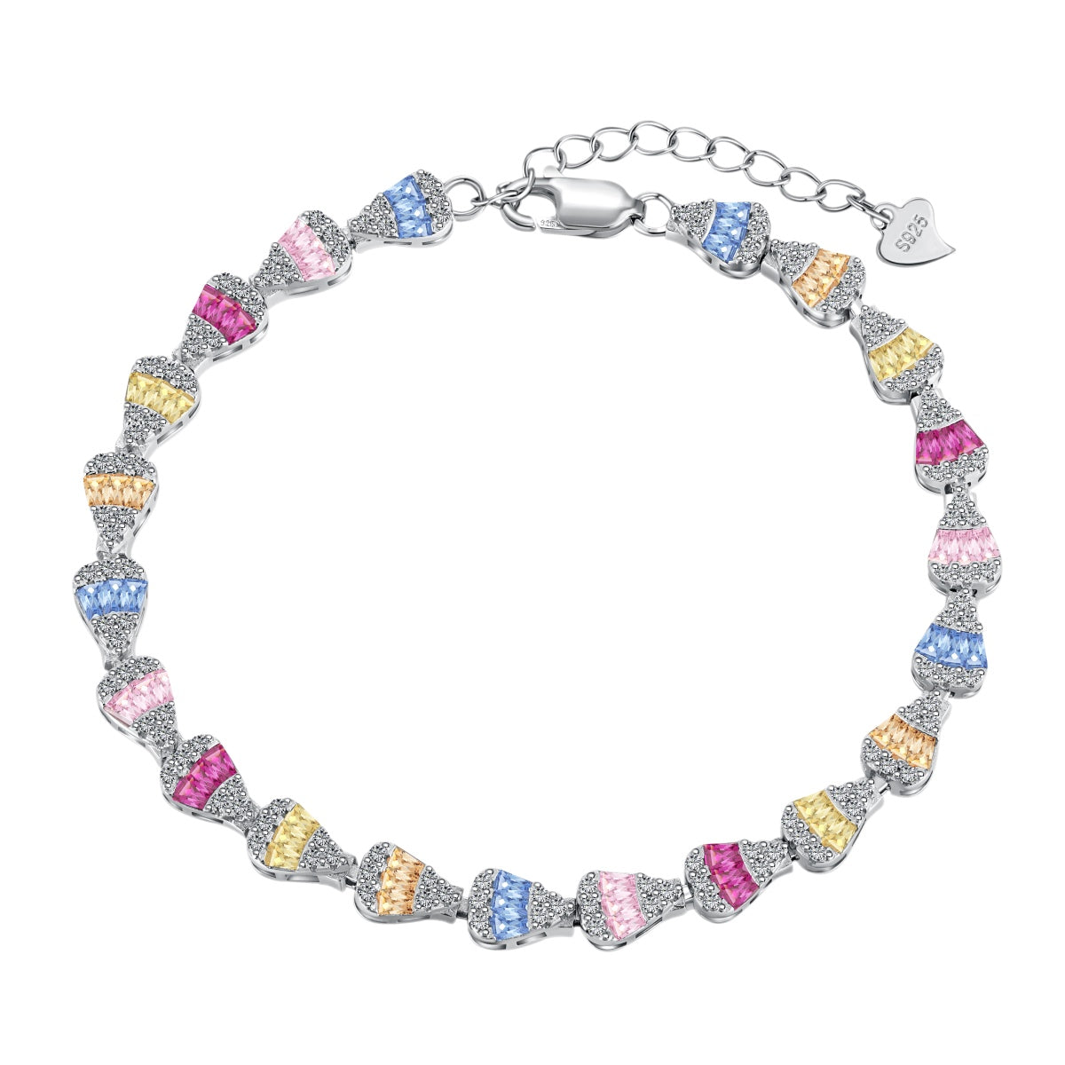 [Hevara Jewelry]Radiant Water Drop Shape Daily Bracelet