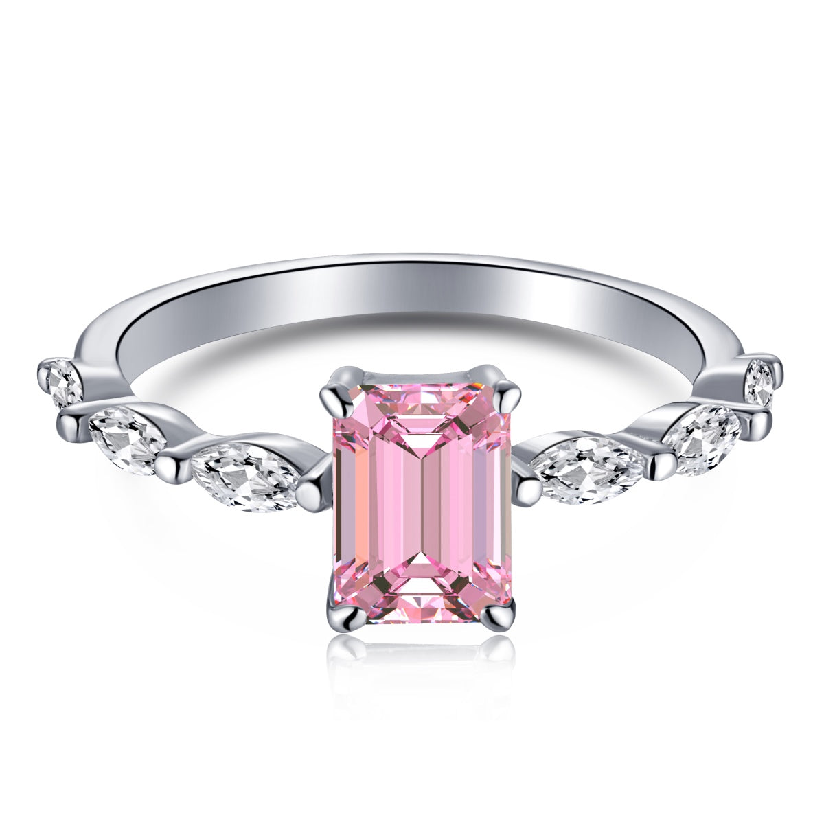 [Hevara Jewelry]1.0 Carat Dainty Resplendent Radiant Cut Daily Ring