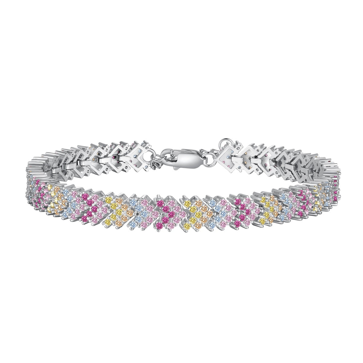 [Hevara Jewelry]Ornate Sparkling Round Cut Party Bracelet