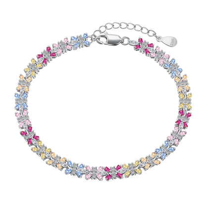 [Hevara Jewelry]Radiant Colorful Emerald Cut Party Bracelet