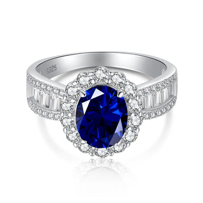 [Hevara Jewelry]1.5 Carat Dazzling Charming Oval Cut Banquet Ring