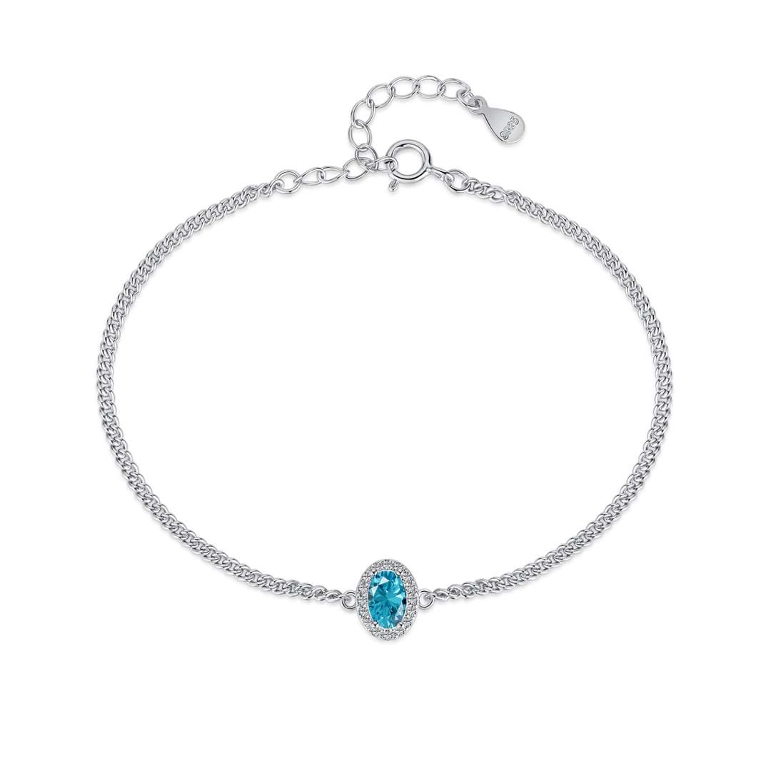 [Hevara Jewelry]Exquisite Oval Shape Bracelet