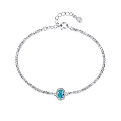 [Hevara Jewelry]Exquisite Oval Shape Bracelet
