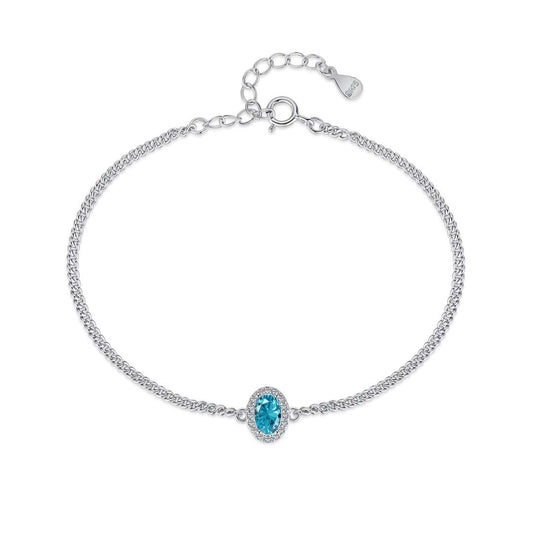 [Hevara Jewelry]Exquisite Oval Shape Bracelet