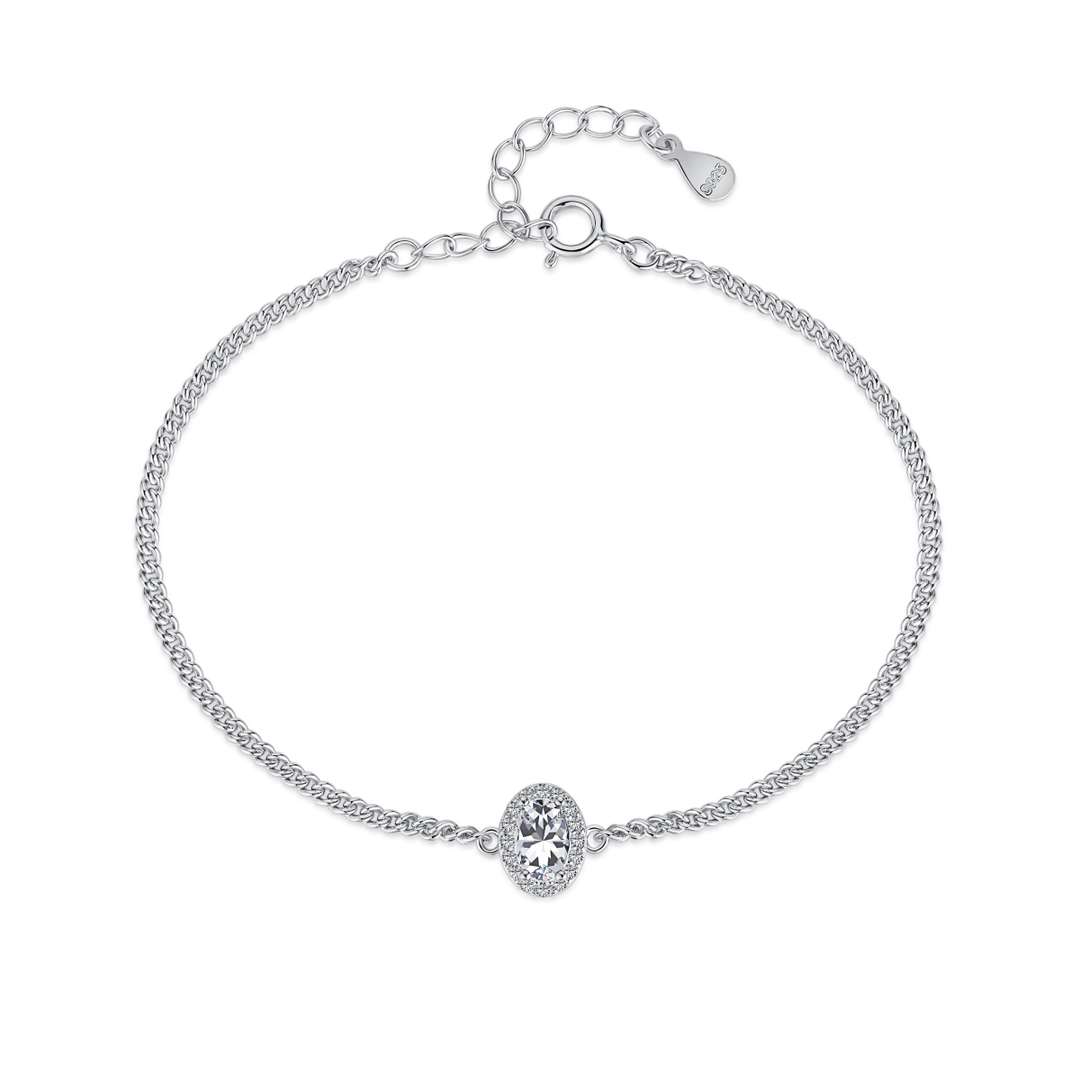[Hevara Jewelry]Exquisite Oval Shape Bracelet