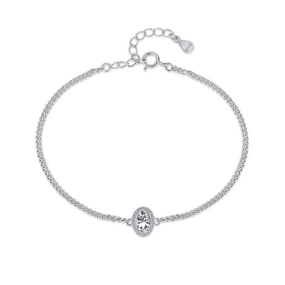 [Hevara Jewelry]Exquisite Oval Shape Bracelet