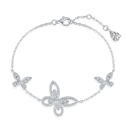 [Hevara Jewelry]Delicate Butterfly Pendant Bracelet