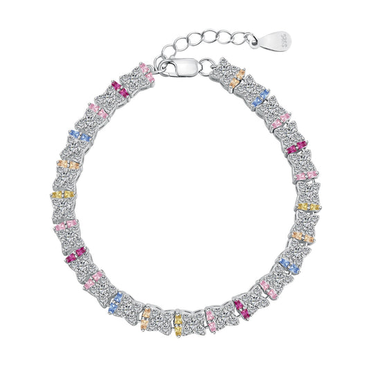 [Hevara Jewelry]Unique Colorful Flower Shape Daily Bracelet