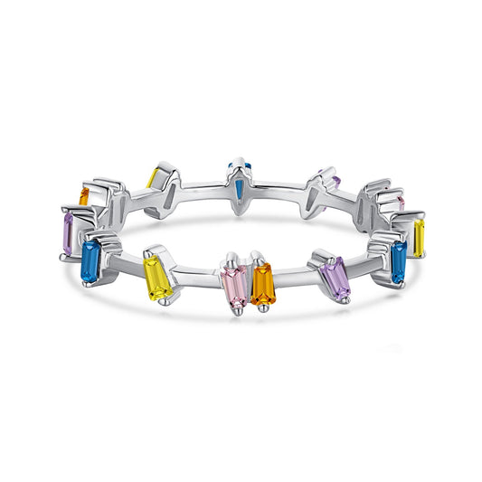 [Hevara Jewelry]Unique Trapezoid Cut Daily Ring