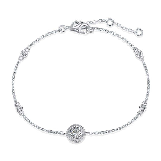 [Hevara Jewelry]Dazzling Round Cut Shape Bracelet