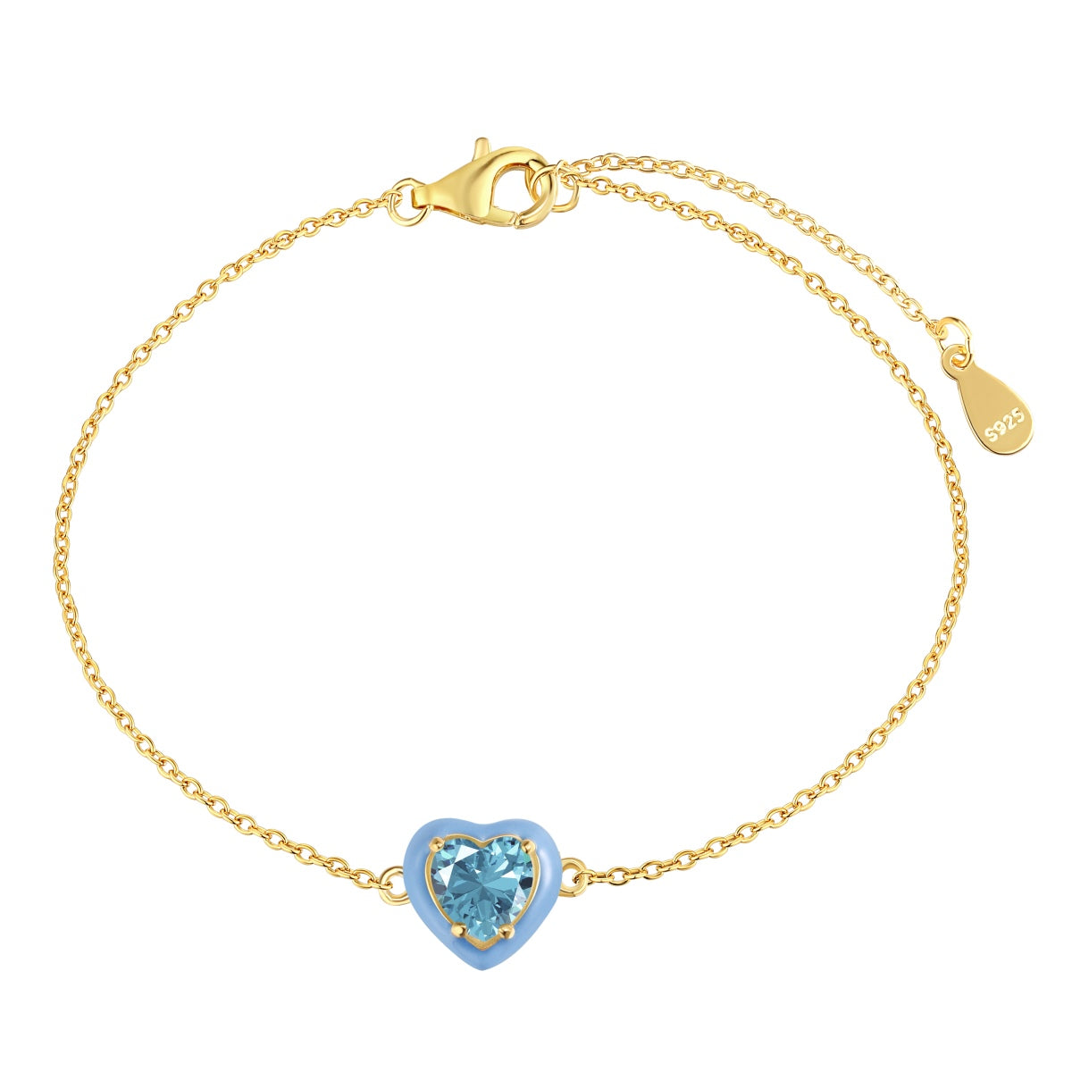 [Hevara Jewelry]Sparkling Romantic Heart Shape Lover Bracelet