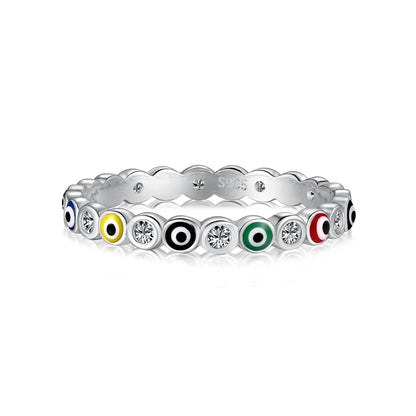 [Hevara Jewelry]Sparkling Vibrant Round Shape Daily Ring