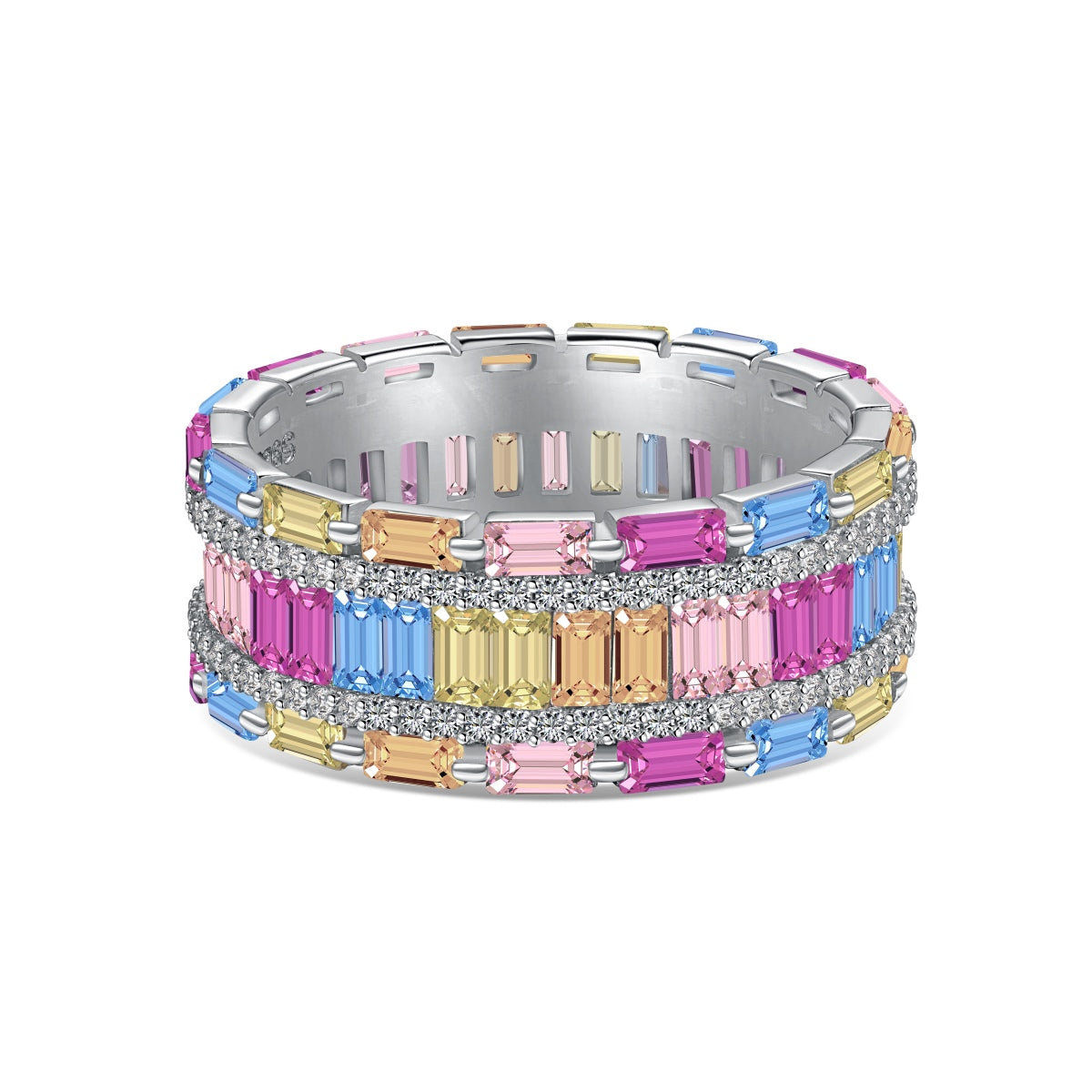 [Hevara Jewelry]Dazzling Colorful Radiant Cut Party Ring