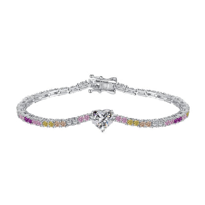 [Hevara Jewelry]Delicate Romantic Heart Shape Lover Bracelet