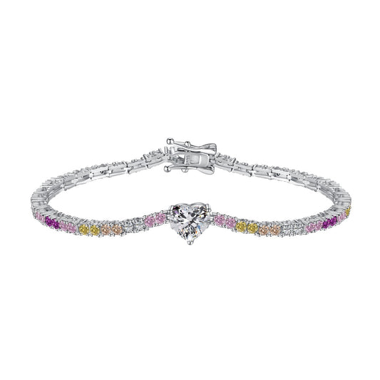 [Hevara Jewelry]Delicate Romantic Heart Shape Lover Bracelet