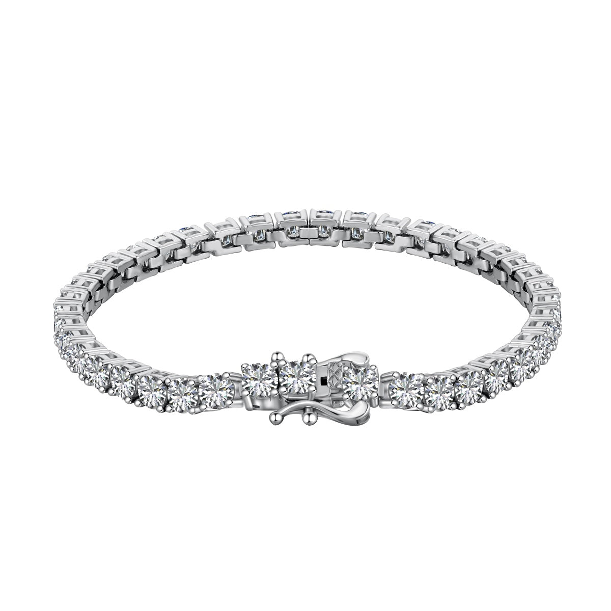 [Hevara Jewelry]Luxurious Ornate Round Cut Tennis Bracelet